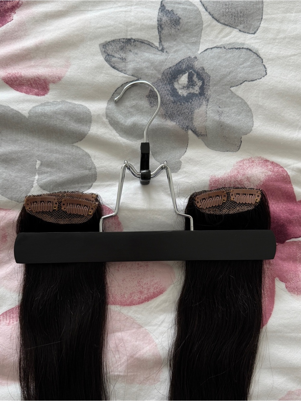 Luxy Hair Scalp Fill In Clip-In Off-Black Women's Hair Extensions - 4 Piece Set - Picture 5 of 7